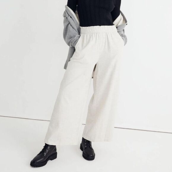 Madewell Corduroy Wide-Leg Pull-On Pants - Picture 1 of 9